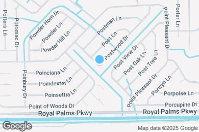 Map image of the property - 22 Postwood Dr
