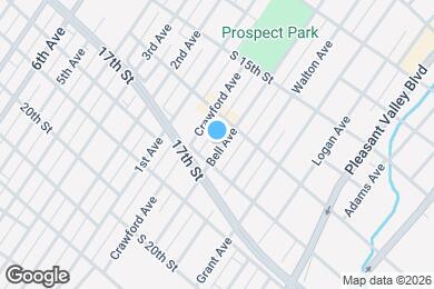 Map image of the property - 1618 Bell Ave