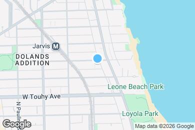 Map image of the property - 1323 W Sherwin Ave