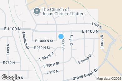 Map image of the property - 1005 N 900 E