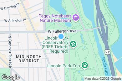 Map image of the property - 2328 N Lincoln Park W