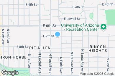 Map image of the property - 934 E 7th St