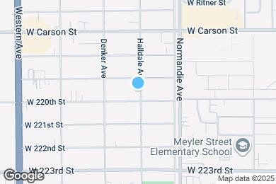 Map image of the property - 21921 Halldale Ave