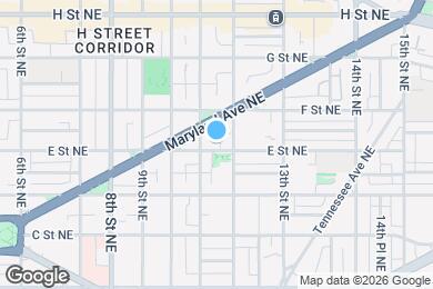 Map image of the property - 1114 E St NE