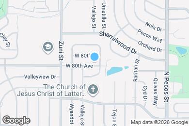 Map image of the property - 2111 W 80th Ave