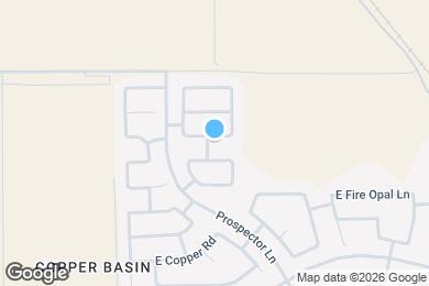 Map image of the property - 4151 E Aragonite Ln