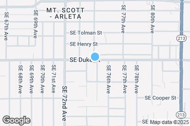 Map image of the property - 7434 SE Duke St