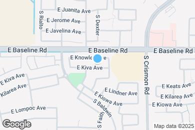 Map image of the property - 9810 E Kiva Ave