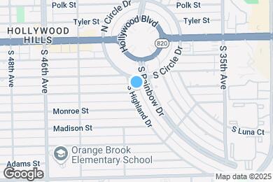 Map image of the property - 401 S Highland Dr