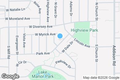 Map image of the property - 326 Park Ave