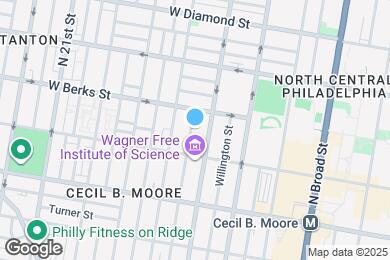 Map image of the property - 1823 N Bouvier St