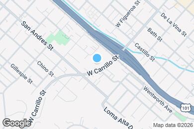Map image of the property - 602 W Carrillo St