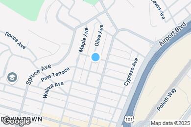 Map image of the property - 716 Olive Ave