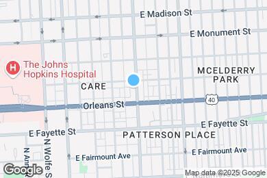 Map image of the property - 436 N Patterson Park Ave
