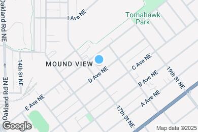 Map image of the property - 1716 D Ave NE