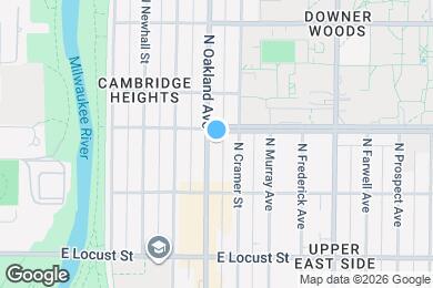 Map image of the property - 3062 N Oakland Ave