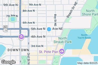 Map image of the property - 105 4th Ave NE