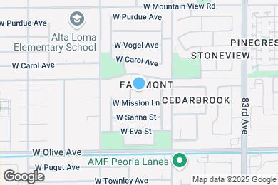 Map image of the property - 8555 W Sunnyslope Ln