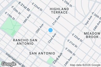 Map image of the property - 2124 E 20th St