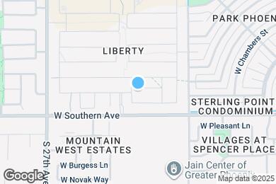Map image of the property - 2433 W Jessica Ln