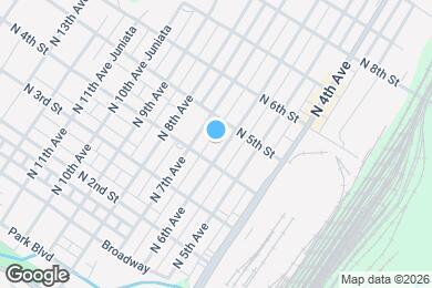 Map image of the property - 413 N 6th Ave