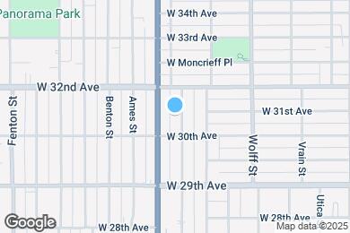 Map image of the property - 3033 Zenobia St