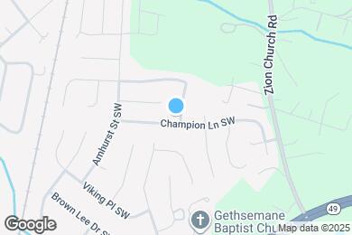 Map image of the property - 3037 Champion Ln SW