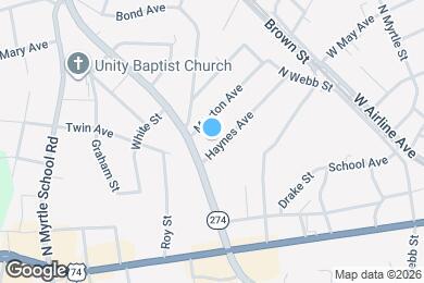 Map image of the property - 1848 Haynes Ave