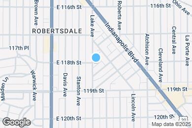 Map image of the property - 1801 Lake Ave