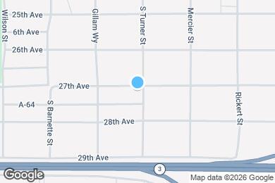 Map image of the property - 1009 27th Ave