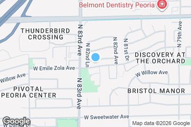 Map image of the property - 8255 W Eugie Ave