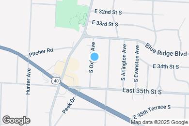 Map image of the property - 3405 S Oxford Ave
