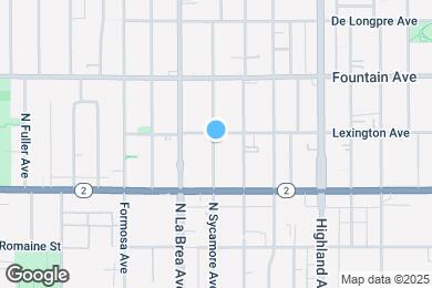 Map image of the property - 1152 1/2 N Sycamore Ave