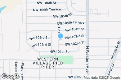 Map image of the property - 1232 NW 103rd St