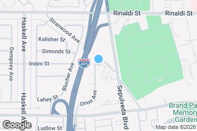 Map image of the property - 11260 Orion Ave