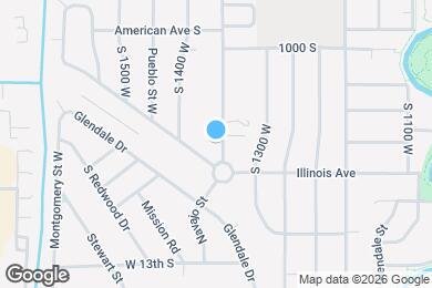 Map image of the property - 1124 Navajo St