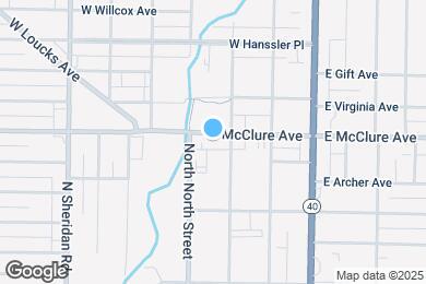 Map image of the property - 312 W McClure Ave