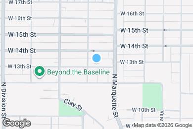 Map image of the property - 1338 W 13th St