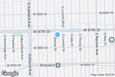 Map image of the property - 8725 S Bishop St