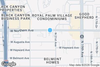 Map image of the property - 7821 N 21st Ln