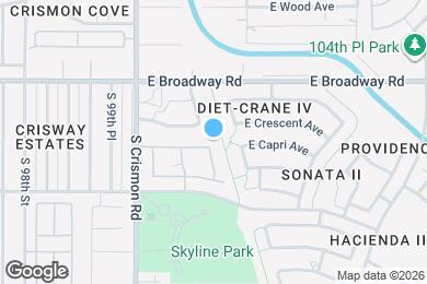 Map image of the property - 10132 E Capri Ave