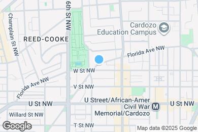 Map image of the property - 1448 Florida Ave NW