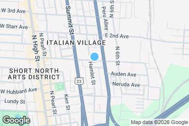 Map image of the property - 181 E 1st Ave