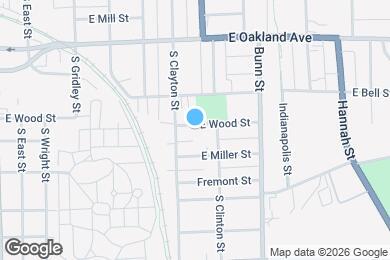 Map image of the property - 707 E Wood St