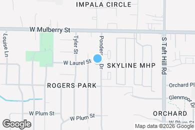 Map image of the property - 705 Ponderosa Dr