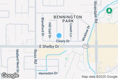 Map image of the property - 6800 Cleary Dr