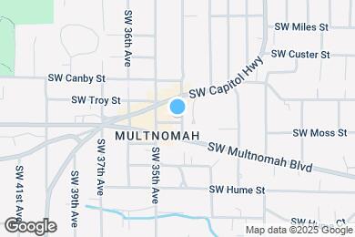 Map image of the property - 3413 SW Moss St