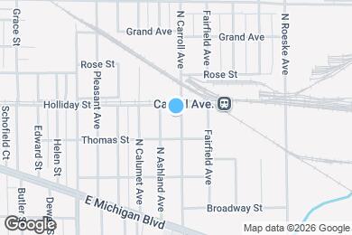 Map image of the property - 426 N Carroll Ave