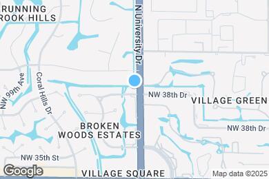 Map image of the property - 3800 N University Dr