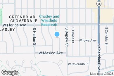 Map image of the property - 1573 S Eaton St